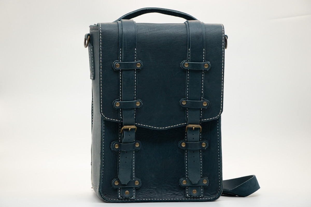 NAVY BOX BACKPACK