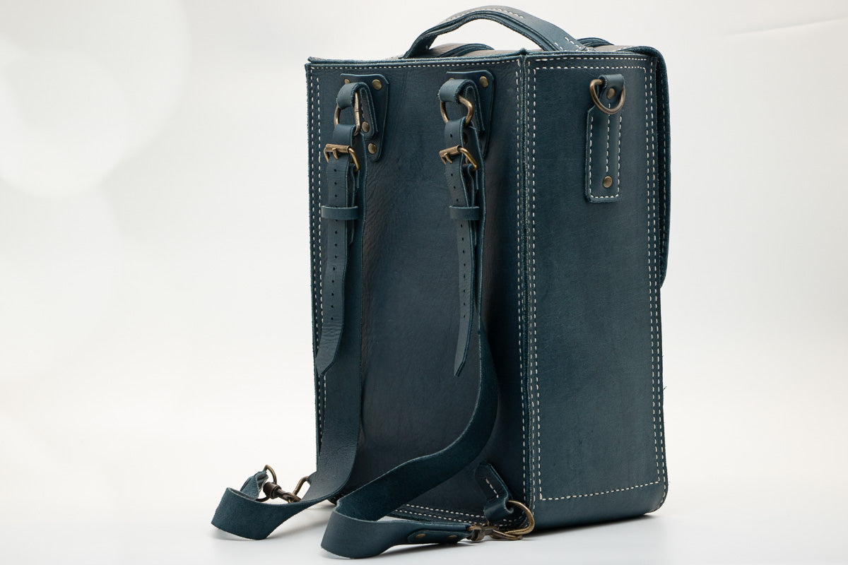 NAVY BOX BACKPACK