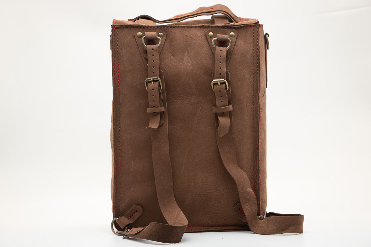 SUEDE BOX BACKPACK