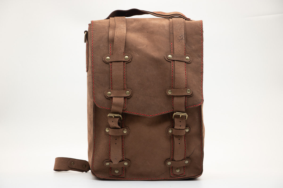 SUEDE BOX BACKPACK